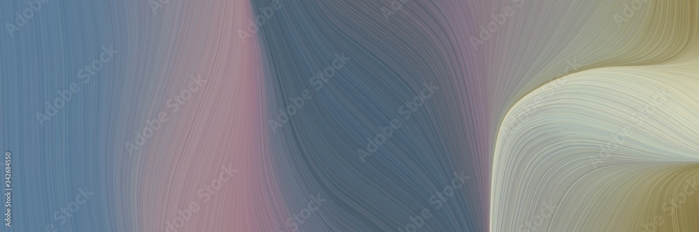 Poster abstract modern header with gray gray, slate gray and silver colors. fluid curved lines with dynamic flowing waves and curves for poster or canvas
