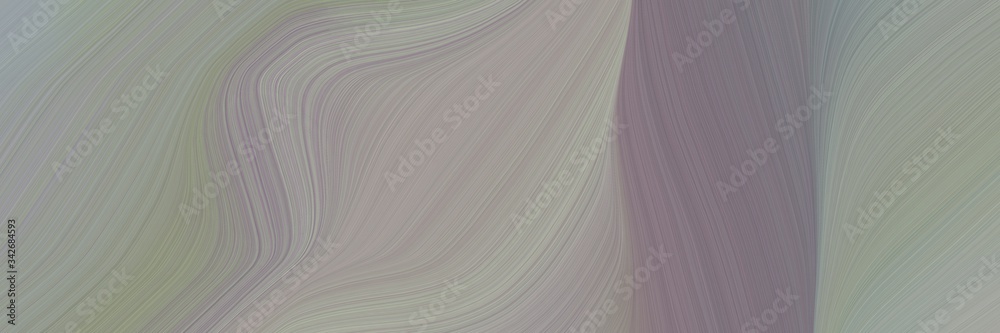 Poster abstract moving designed horizontal banner with gray gray, old lavender and dark gray colors. fluid 
