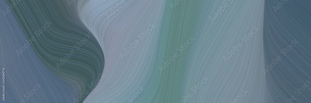 Aufkleber abstract decorative banner design with slate gray, dark slate gray and dark gray colors. fluid curved lines with dynamic flowing waves and curves for poster or canvas