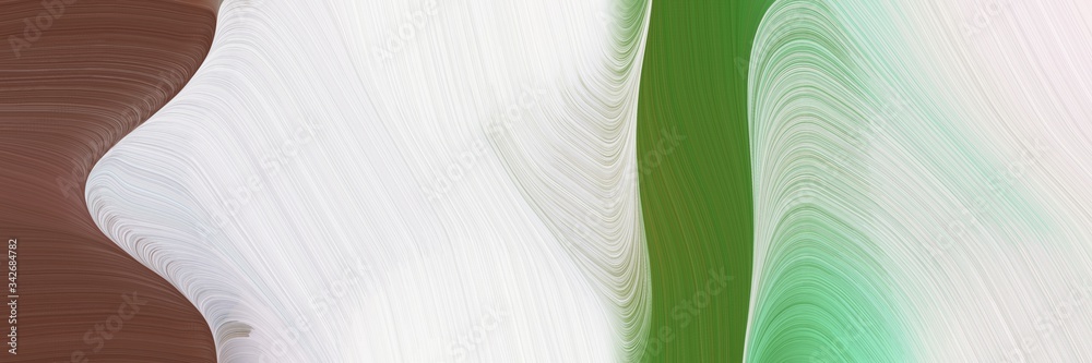 Poster abstract artistic designed horizontal header with dark olive green, lavender and dark sea green colo