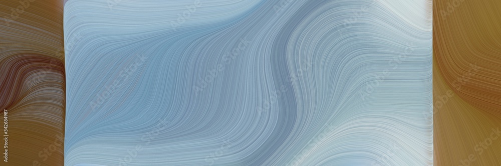 Aufkleber abstract modern banner with dark gray, brown and light gray colors. fluid curved lines with dynamic flowing waves and curves for poster or canvas