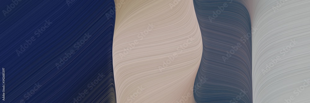 Poster abstract moving banner design with dark gray, very dark blue and dim gray colors. fluid curved flowi