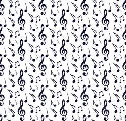 music note seamless pattern