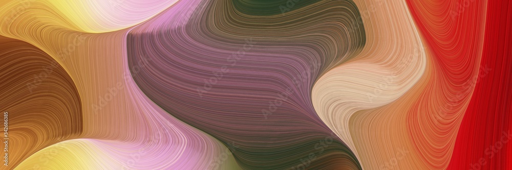 Aufkleber abstract surreal designed horizontal banner with pastel brown, burly wood and dark slate gray colors