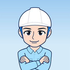 作業員の男性