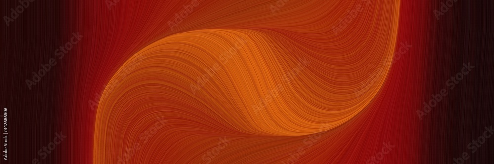 Poster abstract colorful header design with firebrick, very dark red and dark red colors. fluid curved lines with dynamic flowing waves and curves for poster or canvas