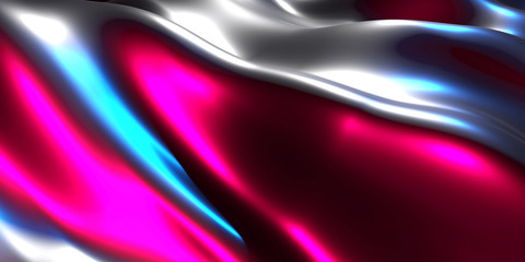 Colorful Liquid metallic wavy background