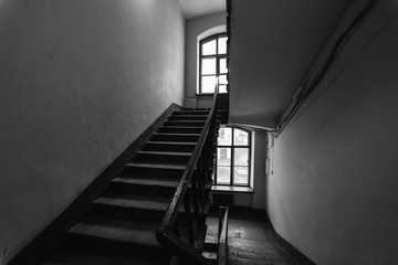 staircase in the old house
