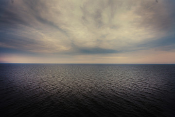 sunset over the sea