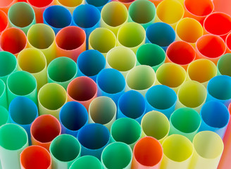 background of colorful cocktail tubes