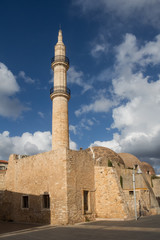 Fototapeta na wymiar Tower and building of the Neratze Mosque
