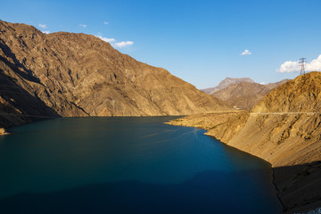 The Naryn River in the mountains of Kyrgyzstan.