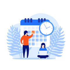 set a deadline, time management concept