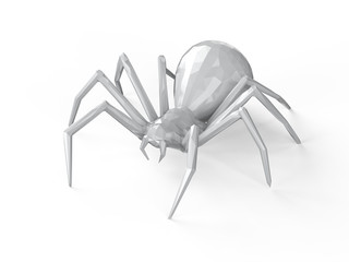 White polygonal black widow