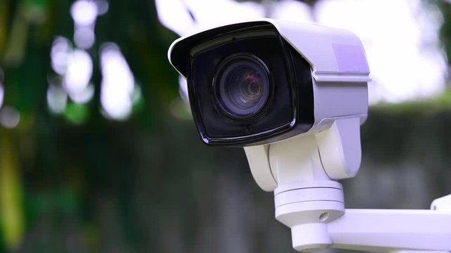 IP camera show worked under pan tilt to observe around security area from home security system.