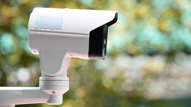 IP camera show worked under pan tilt to observe around security area from home security system.