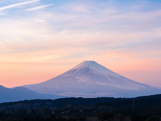 Majestic Sunset at Snow Covered Mt. Fuji