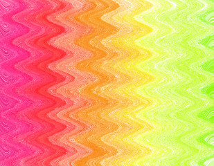 Zigzag wave blend gradient chock and watercolor with brushe as colorful pan tone mixed orange, yellow, green, turquoise, pink, red, blue, purple and violet colors. Hanppy funny party background using.