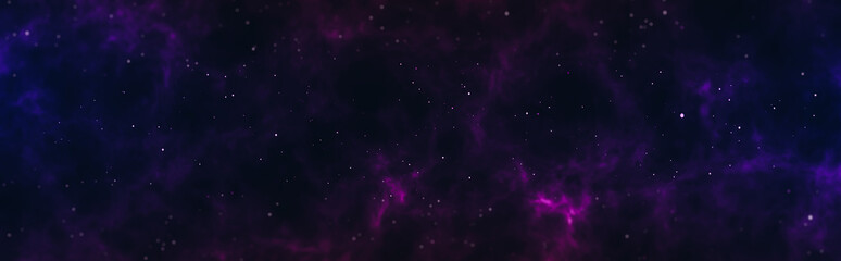deep space with stars panoramic scene background