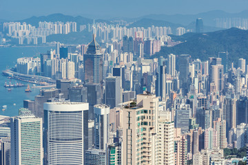 View of the Central District. Hong Kong.