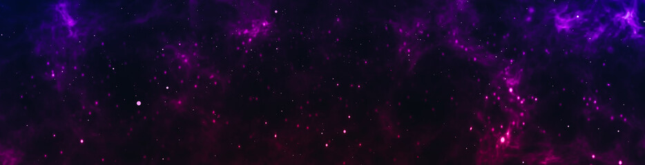 deep space with stars panoramic scene background