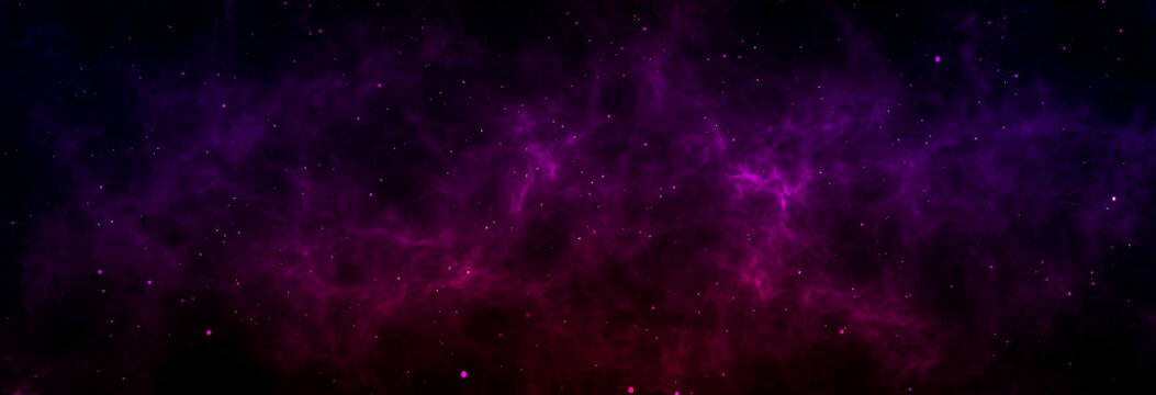 Deep Space With Stars Panoramic Scene Background