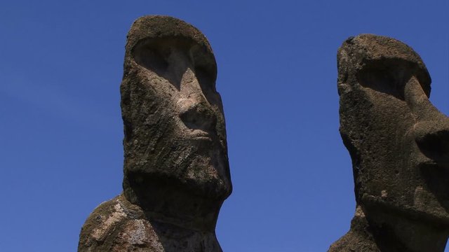 Easter island landscape chile on summers day
