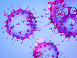 coronavirus cell or covid-19 cell