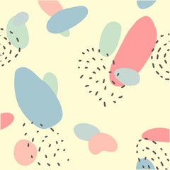 Abstract colorful background with dots and spots. Vector illustration.