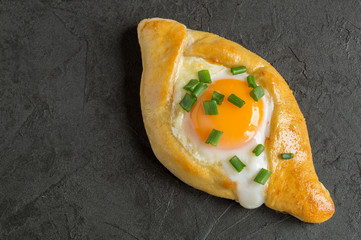 Adzharian khachapuri with egg