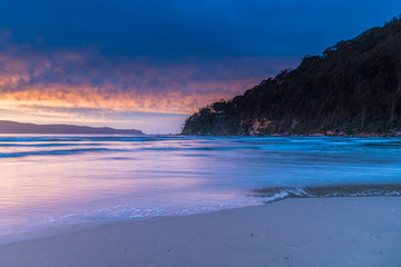Stratocumulus Cloud Covered Sunrise Seascape