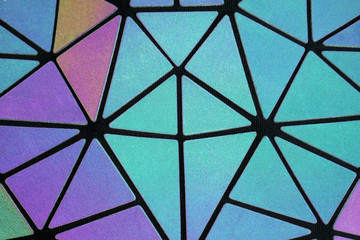 Holographic background of triangles of different sizes