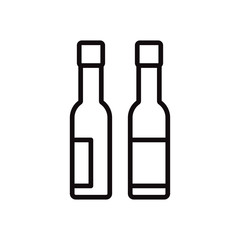 Bottles icon. Design template vector