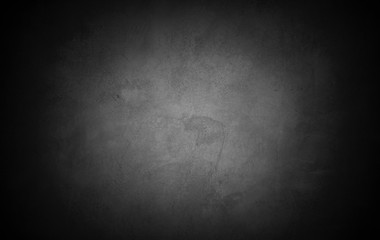 Old wall texture cement dark black gray  background abstract grey color design are light with white gradient background.