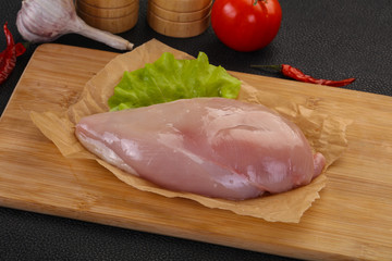 Raw chicken breast