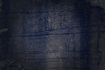 Obraz premium Indigo blue and black concrete background with scratch and dirt