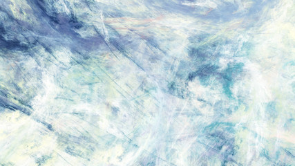 Abstract light blue marble texture. Colorful fractal background. Digital art. 3d rendering.