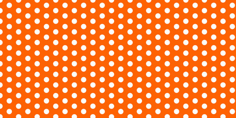 seamless pattern with dots ( polka dot pattern on amber background color) - obrazy, fototapety, plakaty