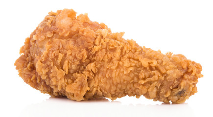 chicken, fried, isolated, background,
