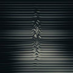 Obraz premium abstract stripes pattern gradient color monochrome, blurred background, 3d render