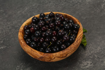 Fresh ripe sweet black currant