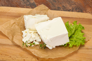 Greek traditional Feta soft cheese