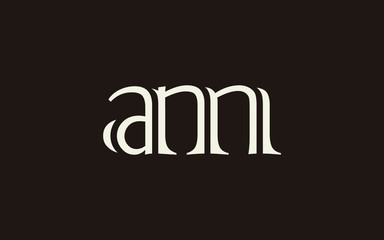 am or ma and a, m Lowercase Letter Initial Logo Design, Vector Template