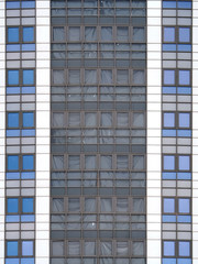 texture of the facade of an office building under construction, Fragment of the facade.