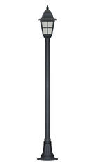 Vintage Street and garden Lamp pole  posts isolated on white background