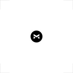  initial M letter logo triangles design