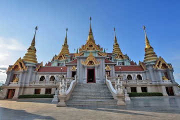 Fototapeta premium Ancient pagoda architecture Wat Tang Sai Temple, Bang Saphan in Prachuap Khiri Khan