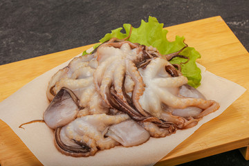 Raw seafood - octopus for cooking