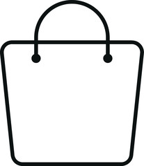Minimal outline Icon of Shopping Bag