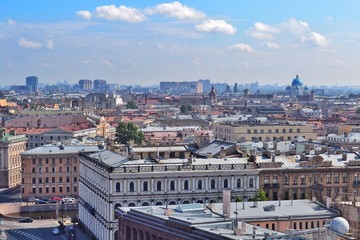 Obraz premium View of the Saint-Petersburg. Roof. Rooftop